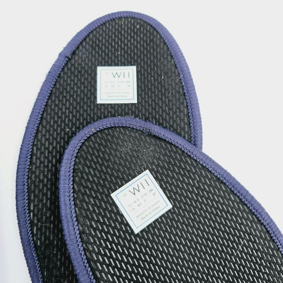Rothys Maritime Lattice Stitch Flats 11 Navy Blue Round Toe Knit Retired Slip On - Picture 11 of 15